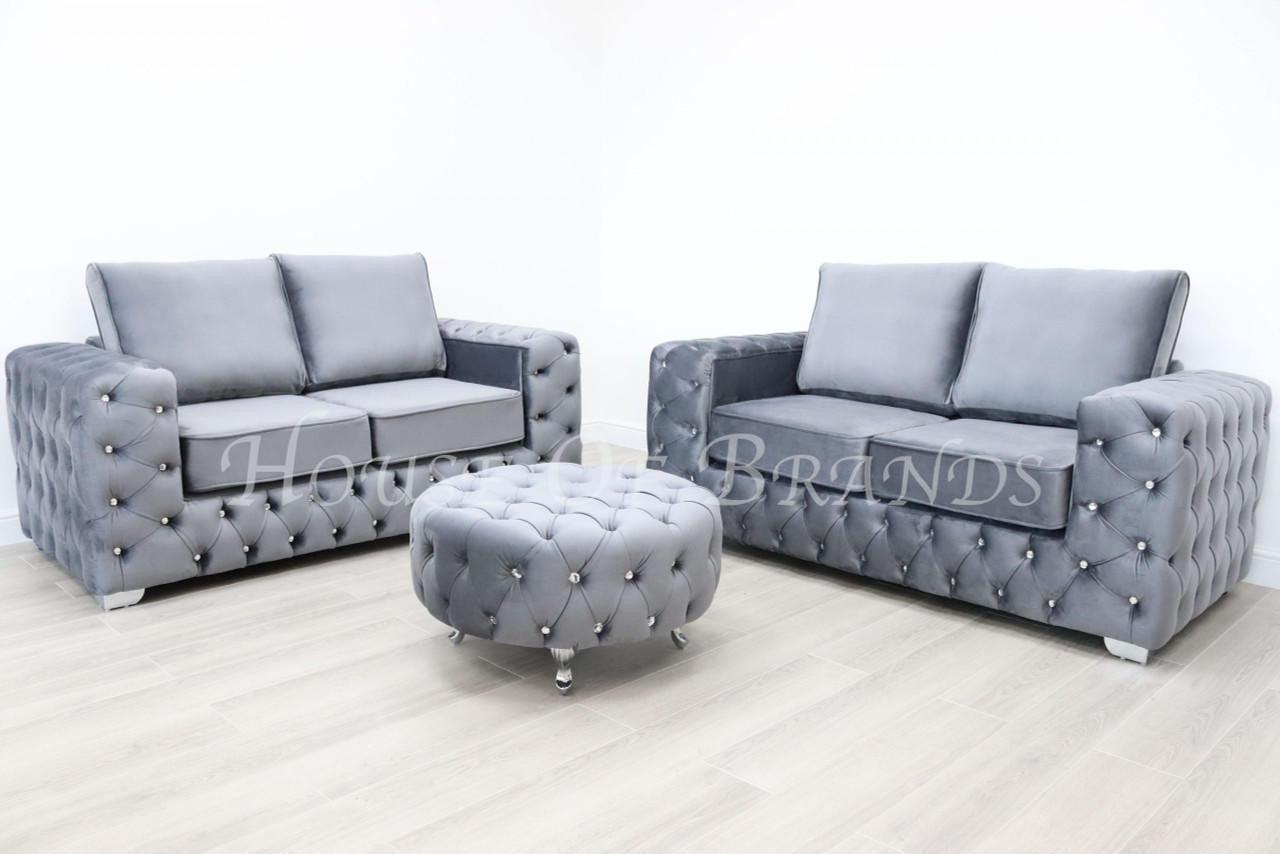 House Of Brands Anastasia Velvet Sofa