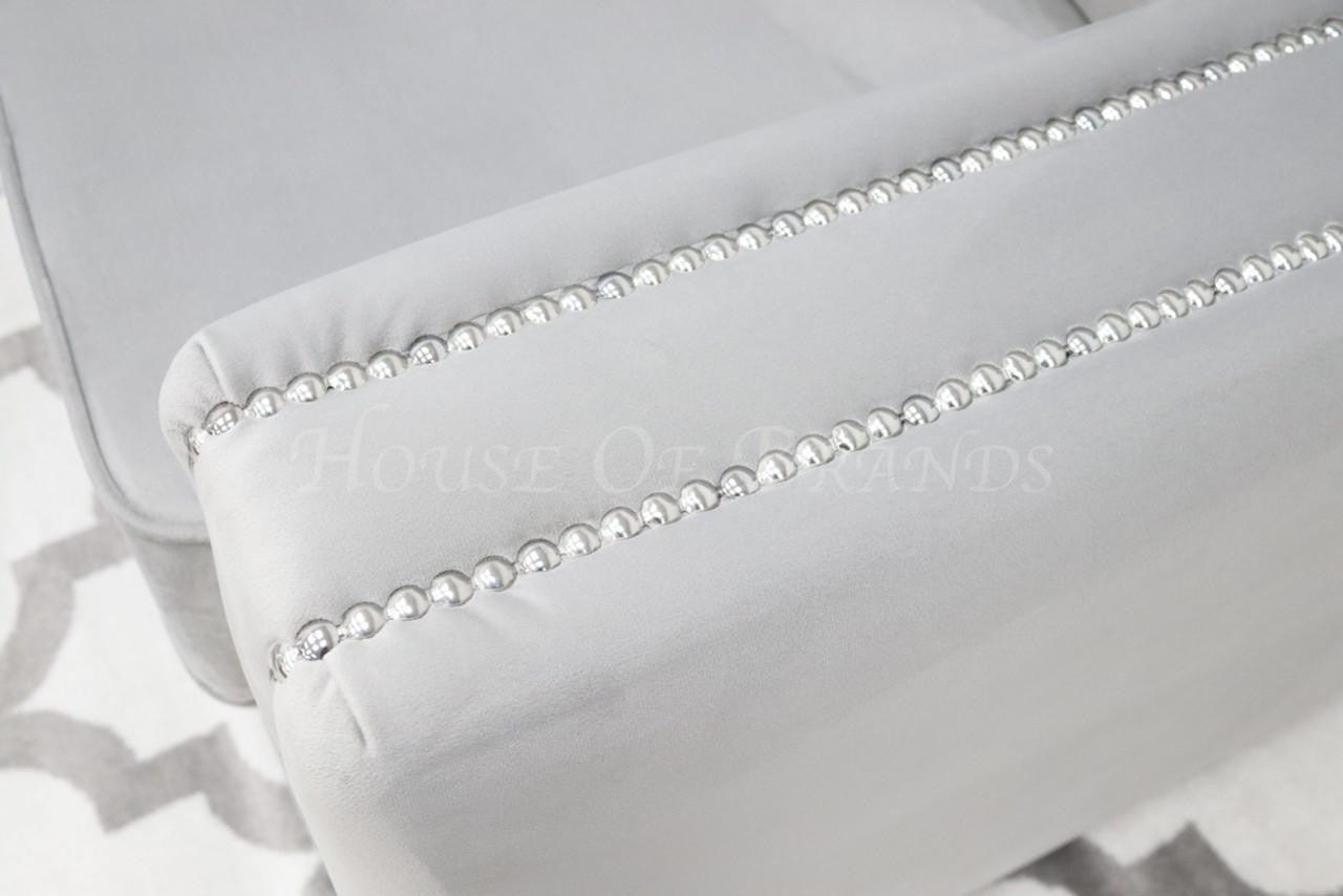 House Of Brands Riviera Velvet Corner Sofa