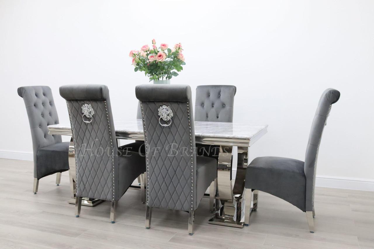 House Of Brands Venice Table and 6 Leon Chairs
