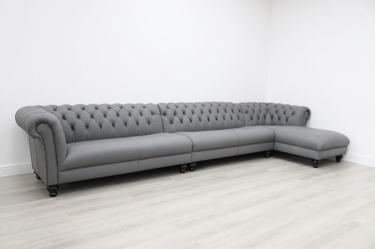 House Of Brands Buckingham Leather Corner Sofa 