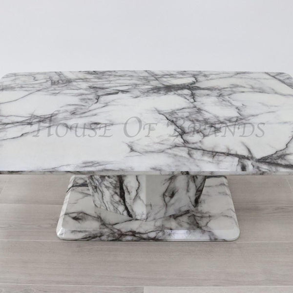 Nantes Black & White Effect Marble Coffee Table