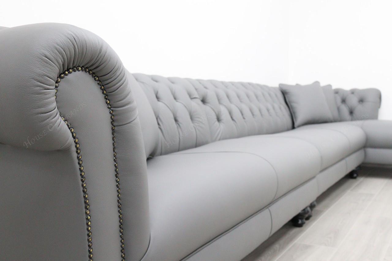 House Of Brands Buckingham Leather Corner Sofa 