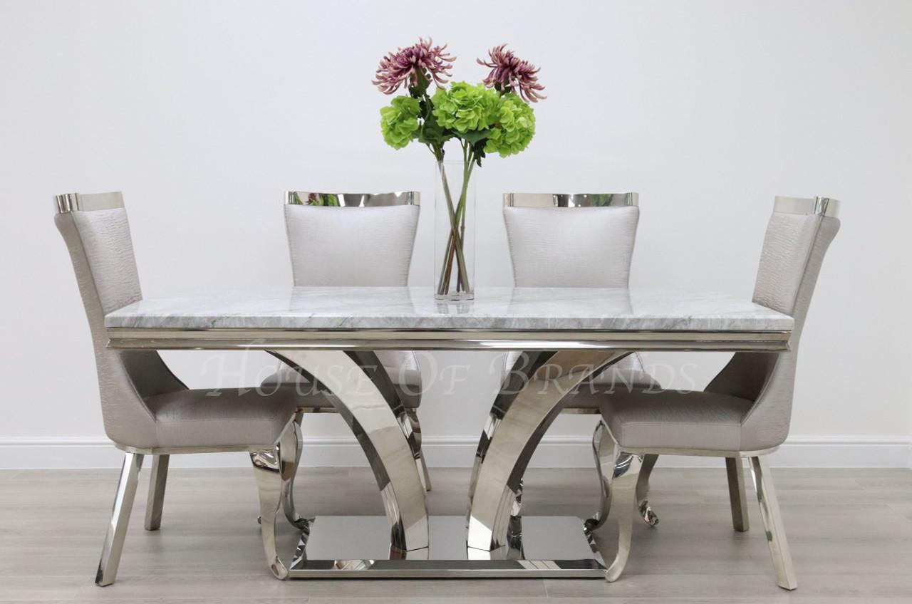 House Of Brands Sicily Table andamp; 4 Tunis Chairs