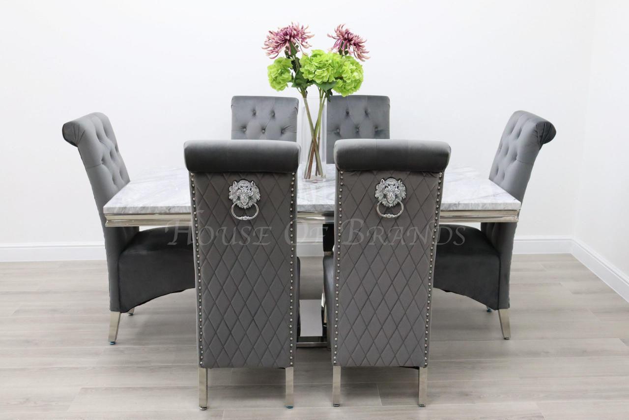 House Of Brands Sicily Table andamp; 6 Leon Chairs