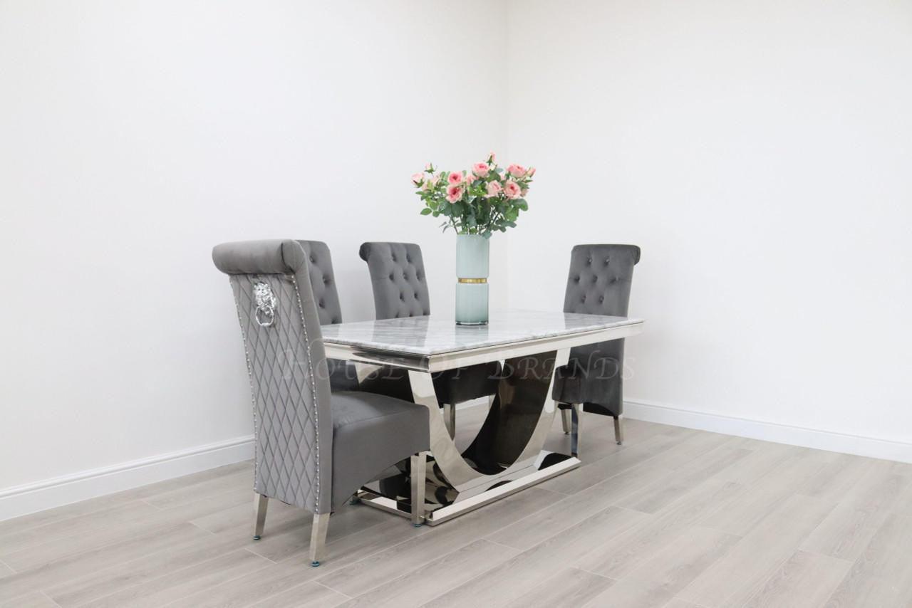 House Of Brands Naples Table and 4 Leon Chairs