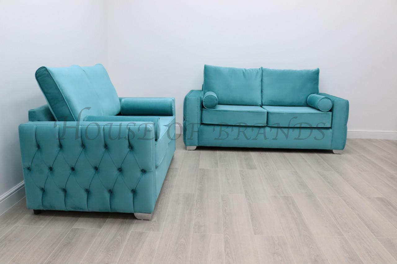 House Of Brands Capri Velvet Sofa 