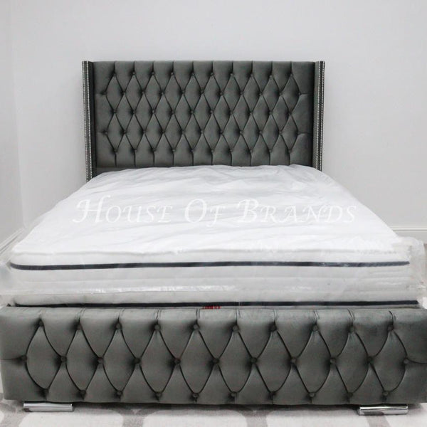 Michigan Winged Ottoman Storage Bed