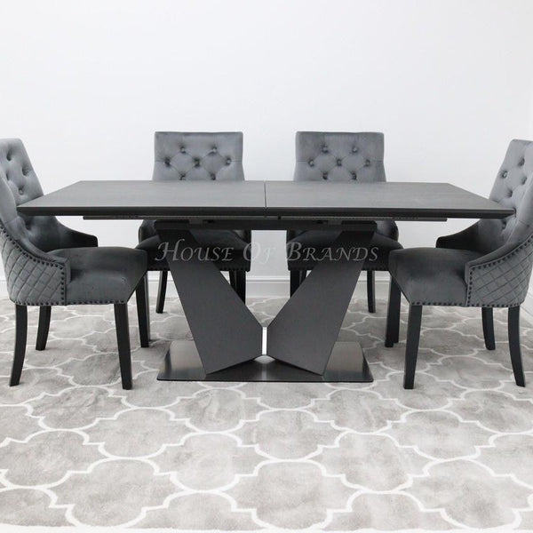 Westin Extendable Ceramic Dining Table With Cambridge Chairs