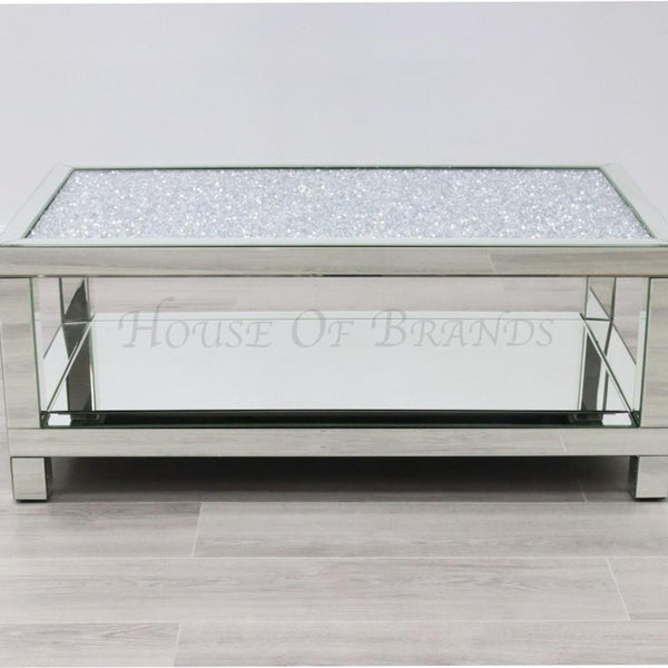 Maisse 2-Tier Crushed Diamond Coffee Table