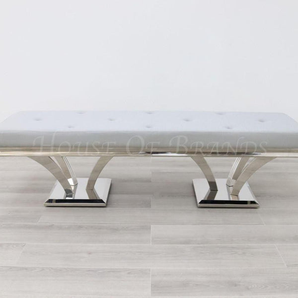 Leather Tunis Bench