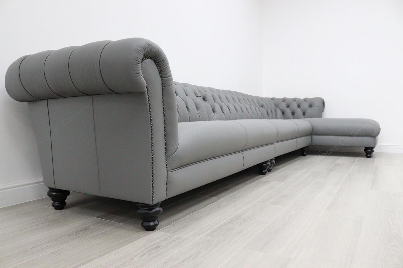 House Of Brands Buckingham Leather Corner Sofa 