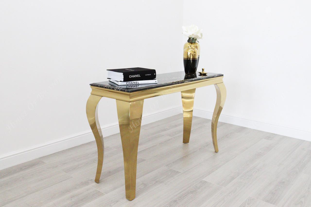 House Of Brands Rome Gold Console Table 
