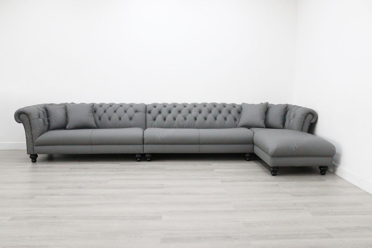 House Of Brands Buckingham Leather Corner Sofa 