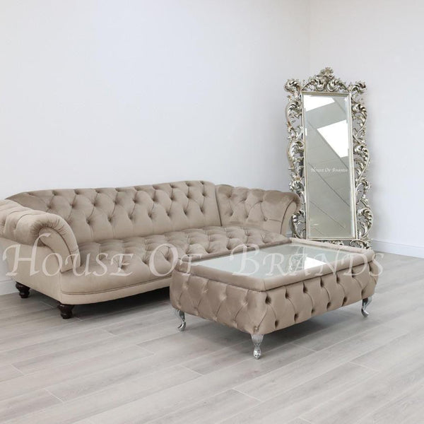 Upholstered Rectangular Coffee Table