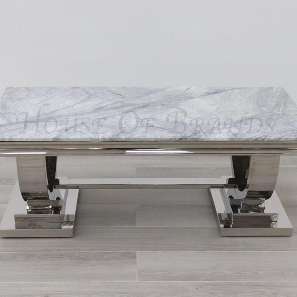 Arianna Chrome Marble Coffee Table