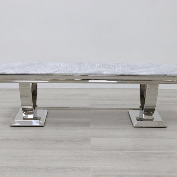 Arianna Chrome Marble TV Stand
