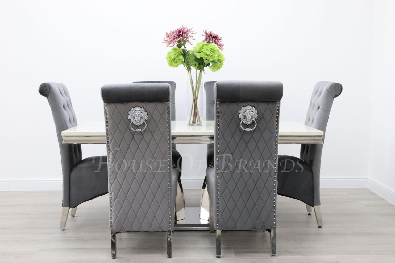 House Of Brands Sicily Table andamp; 6 Leon Chairs