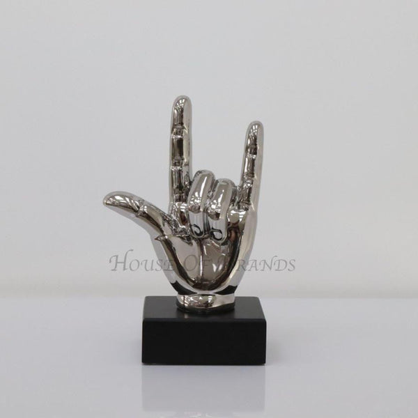 Lets Rock Hand - Silver