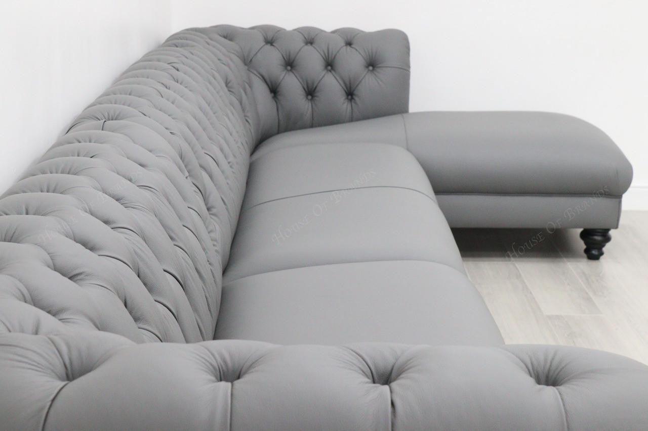 House Of Brands Buckingham Leather Corner Sofa 