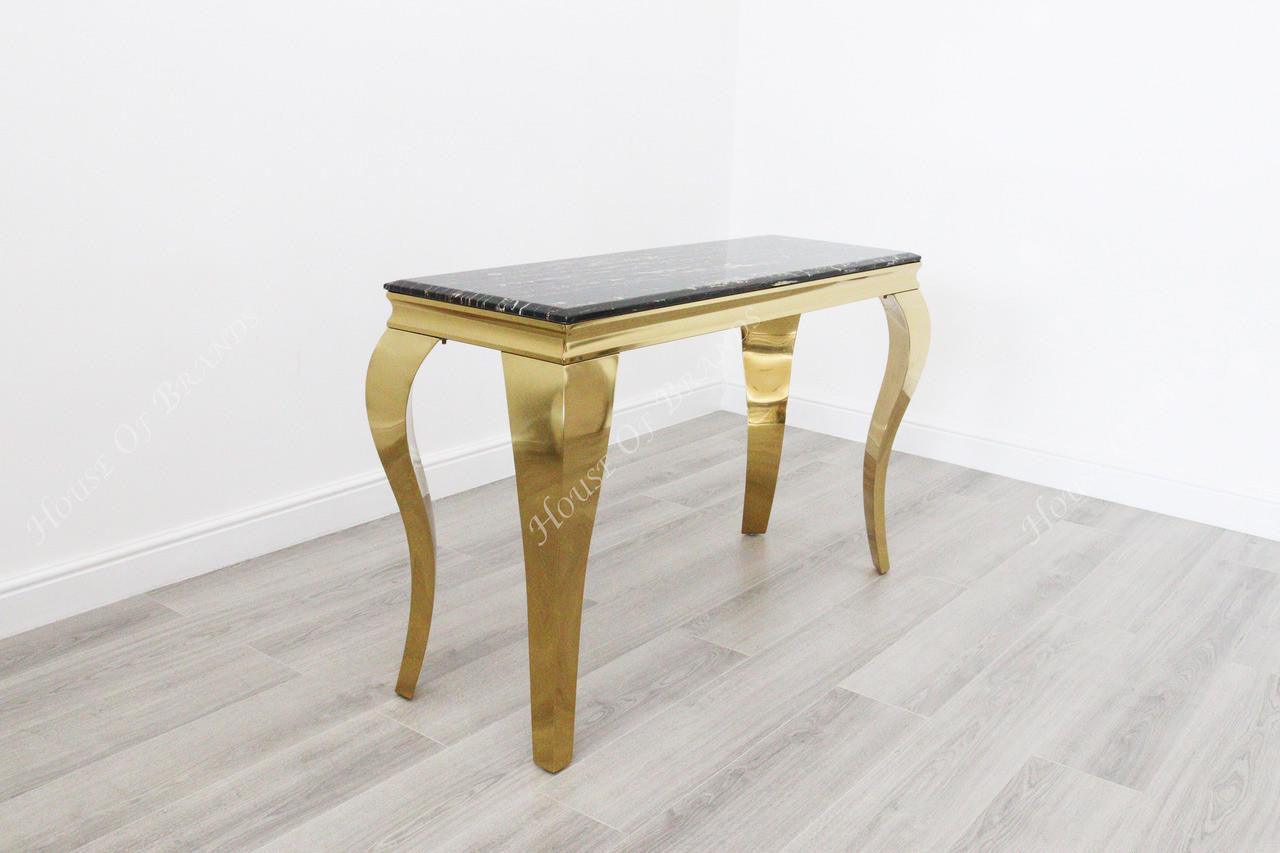 House Of Brands Rome Gold Console Table 