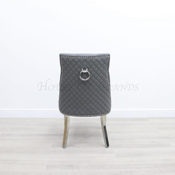Hudson Grey Leather Ring Majestic Chair