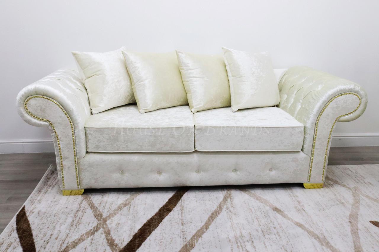 House Of Brands Bella Shimmer Velvet Sofa 