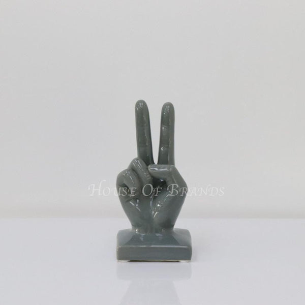 Small Peace Hand - Grey